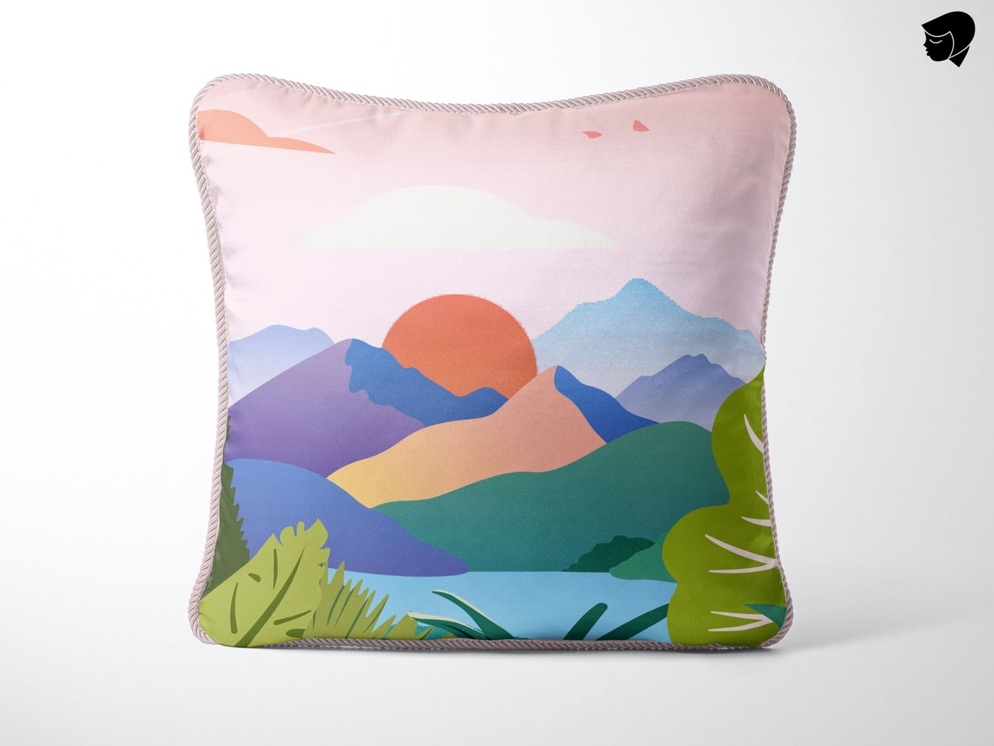 Living room sofa back pillows