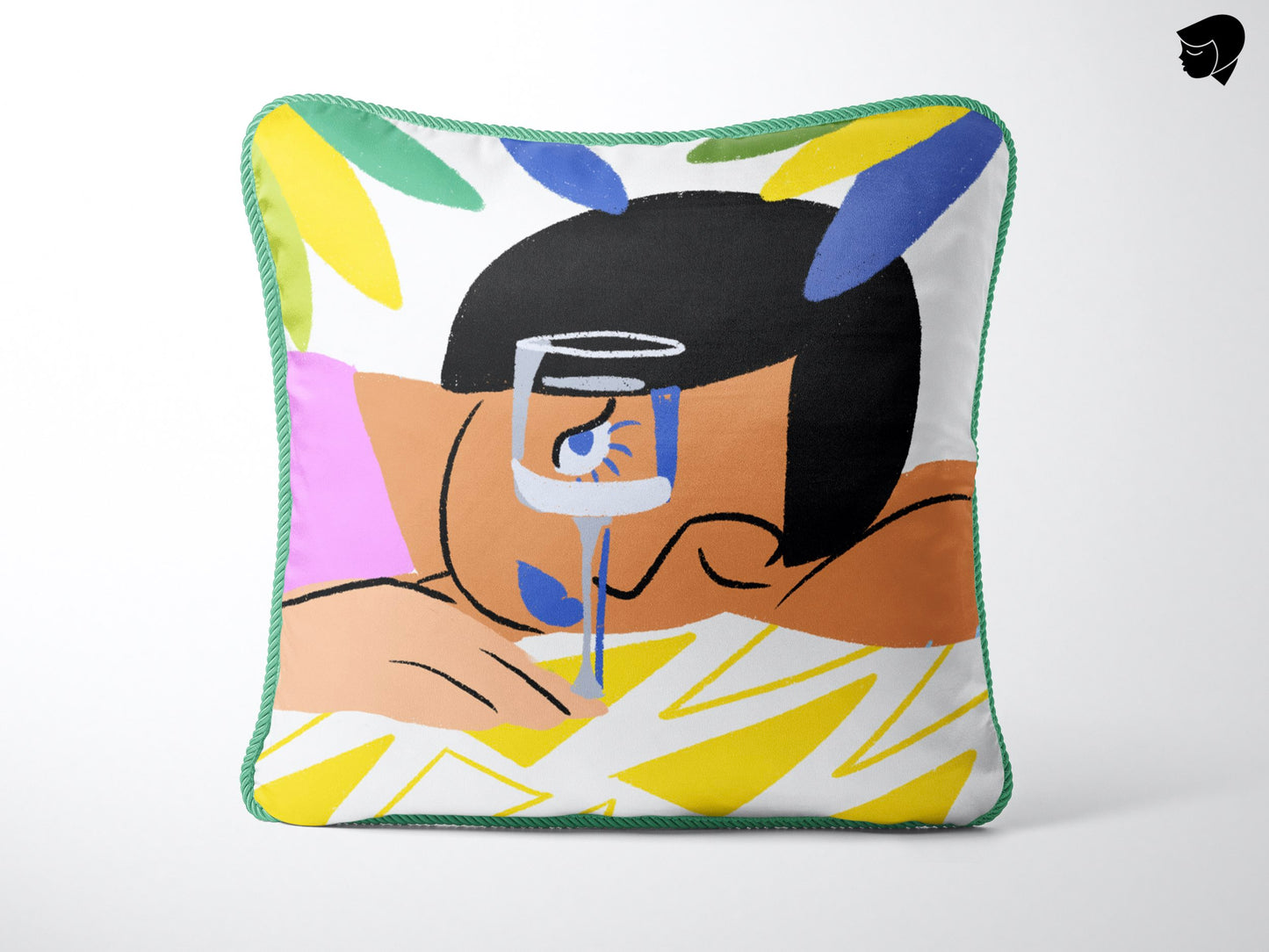 Living room sofa back pillows