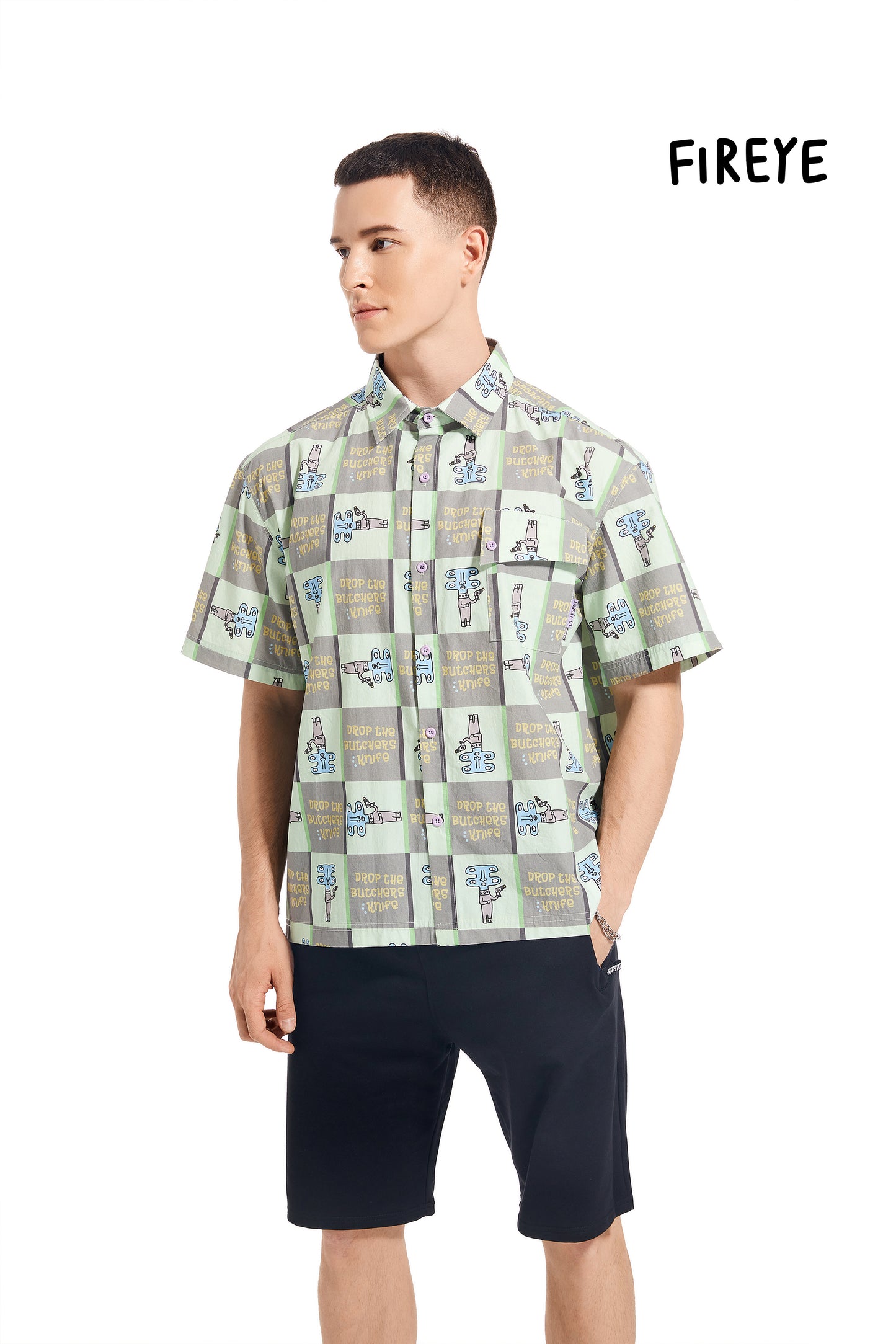 Fun print short-sleeved shirt unisex in summer---Ship within 15-20 days