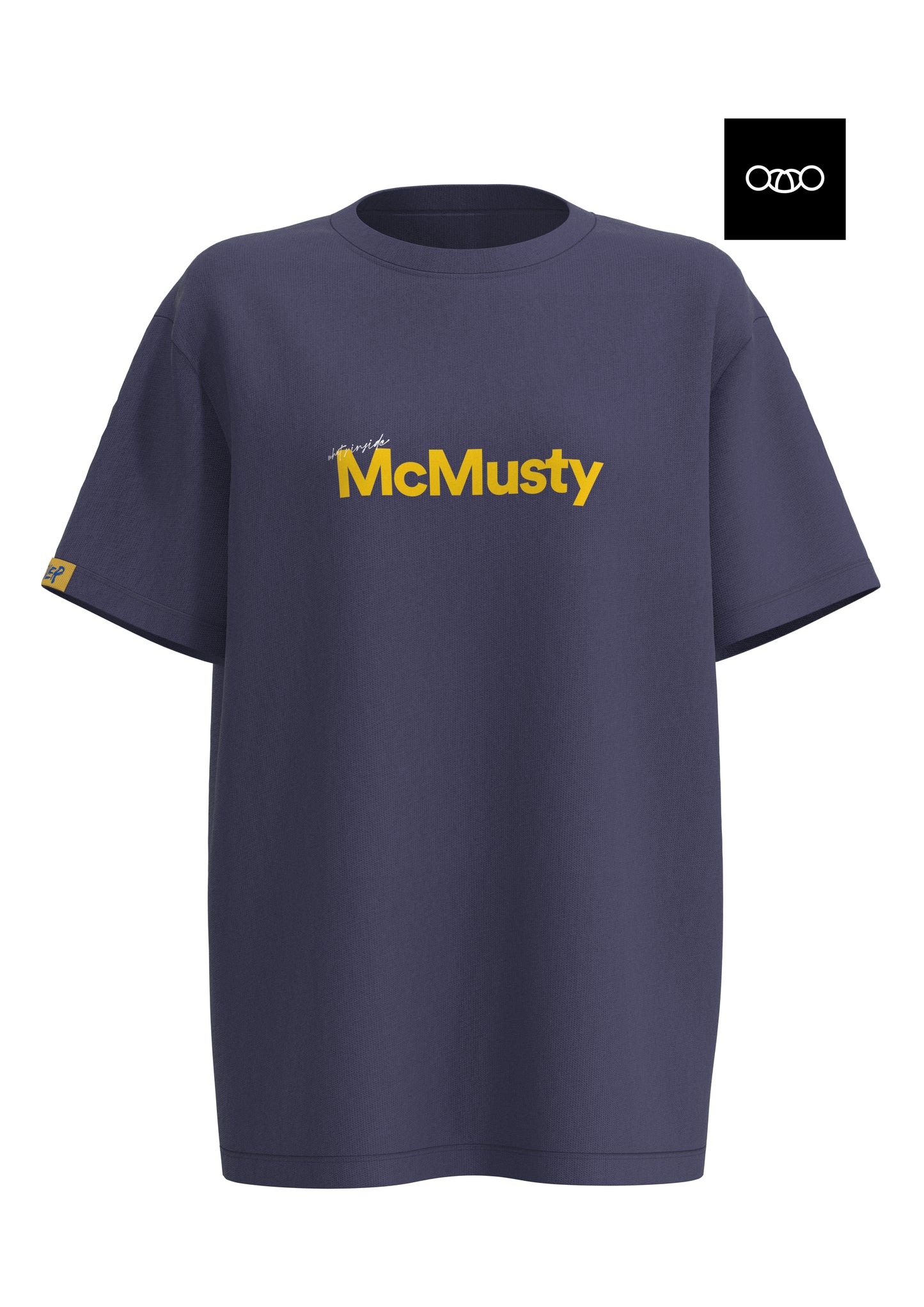 Casual versatile crewneck printed cotton T-shirt