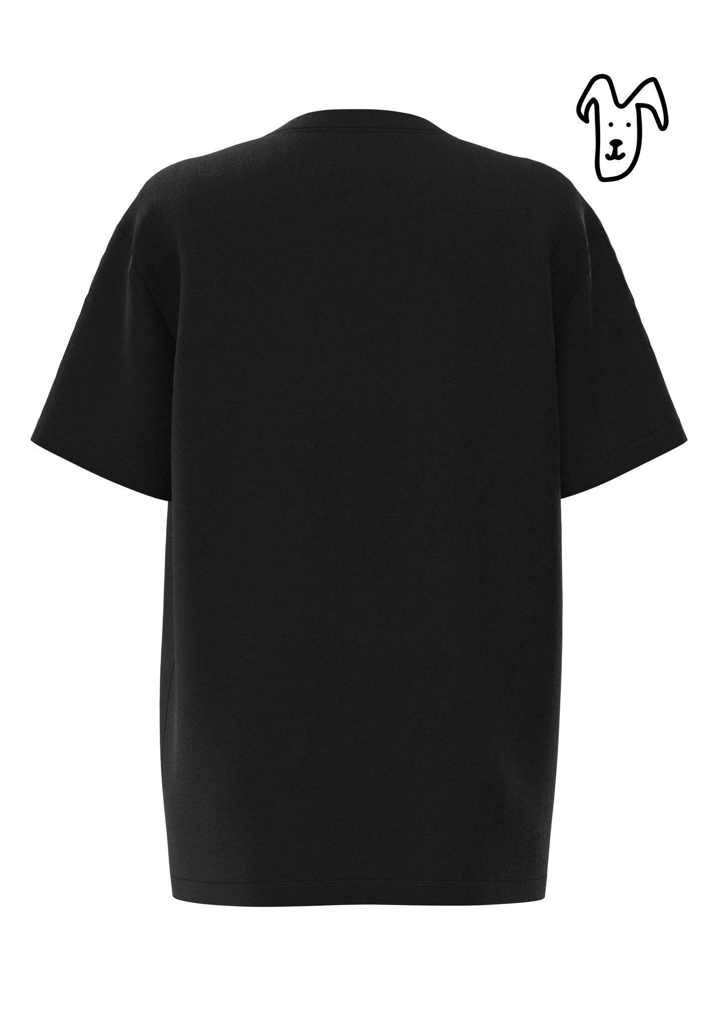 Short sleeve T-shirt, black and white casual versatility