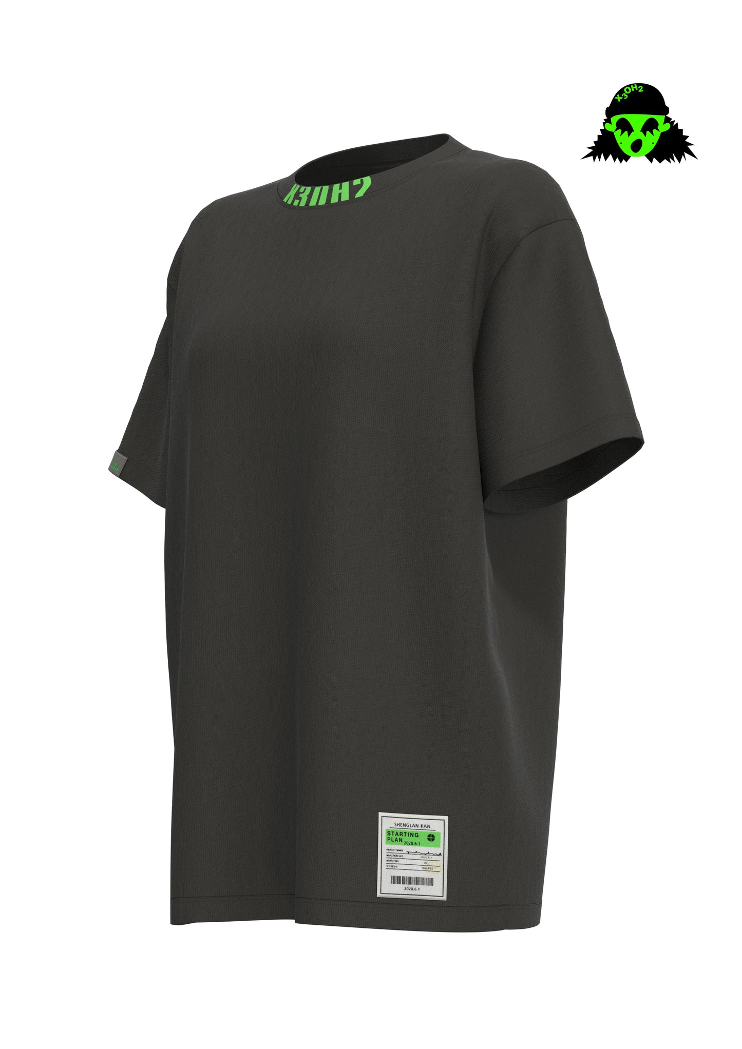 Crewneck loose T-shirt