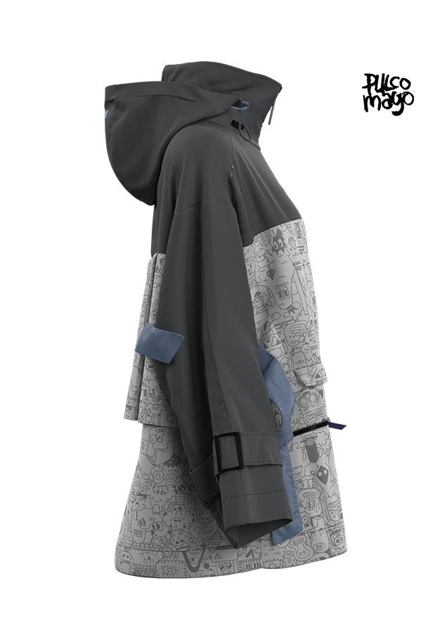 Contrasting color splicing jacket outdoor jacket same style for men and women