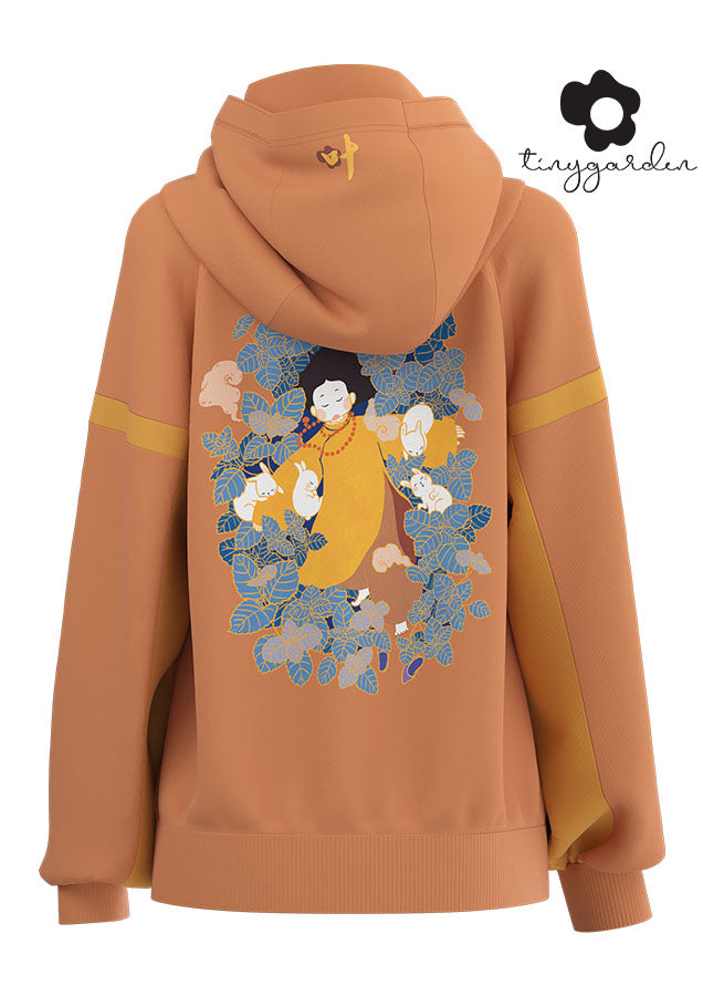 Stand collar hoodie